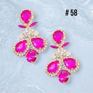 🎀🆕🎀 Pink Gold Bling Earrings